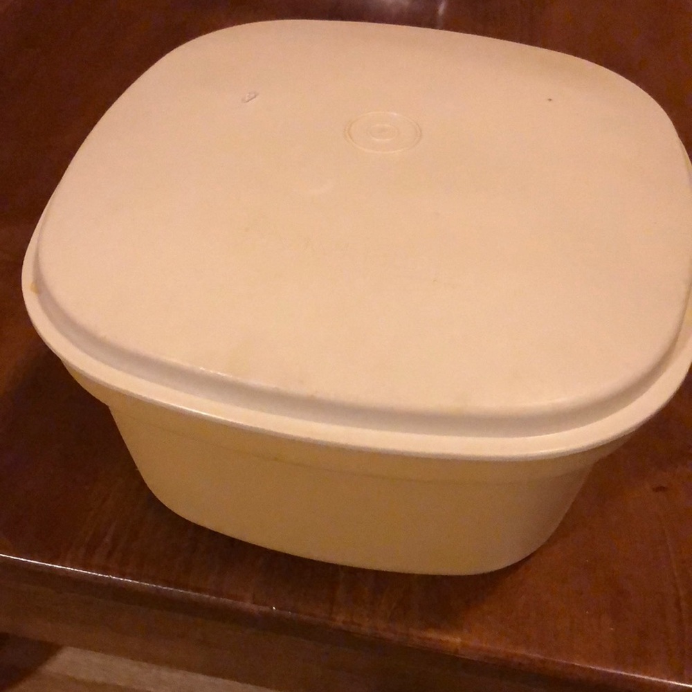 Vintage Tupperware Steamer Steam-N-Store 3-Piece Set Harvest Gold